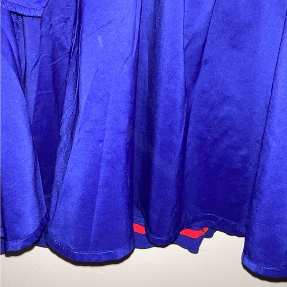 Gap Women’s Darcy Dress Blue And Red Stripes W/Drawstring Waist - Picture 8 of 10